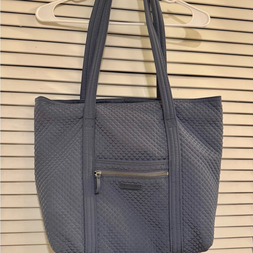 Vera Bradley Quilted Gray Tote Bag
